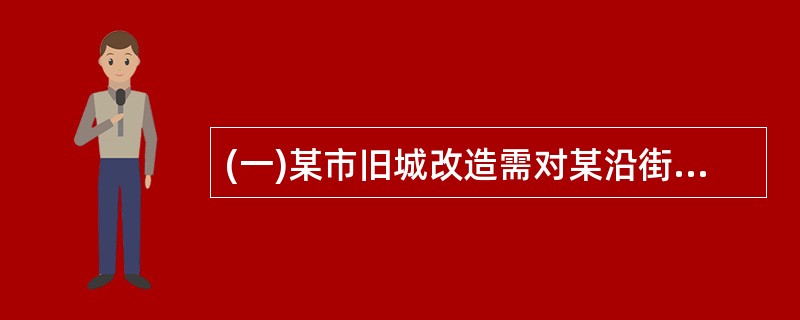 (一)某市旧城改造需对某沿街房屋进行拆迁.拆迁人依法取得了房屋拆迁许可证,房地产