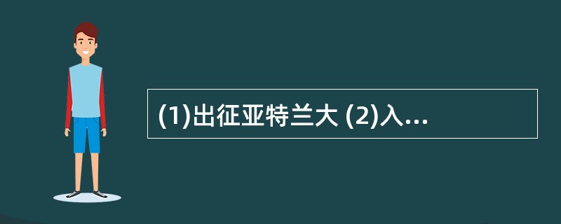 (1)出征亚特兰大 (2)入选国家队 (3)夺得世界冠军 (4)从