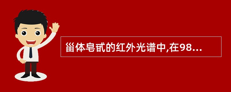 甾体皂甙的红外光谱中,在980(A)、920(B)、900(C)、800(D)C