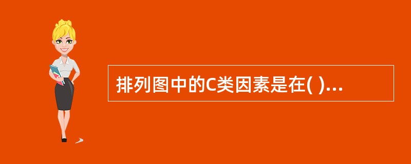 排列图中的C类因素是在( )间的因素。