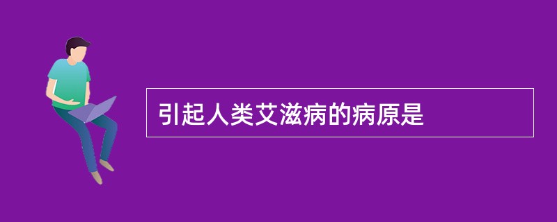 引起人类艾滋病的病原是