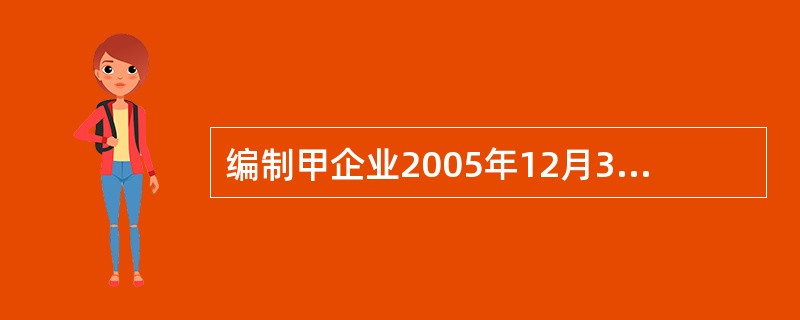 编制甲企业2005年12月31日清理该仓库的会计分录。(“应交税金”科目要求写出