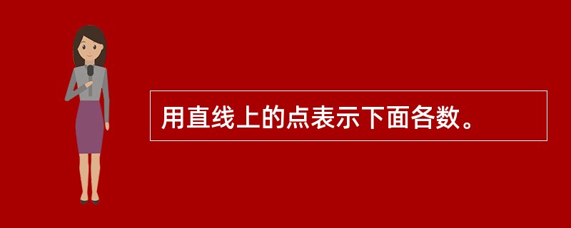 用直线上的点表示下面各数。