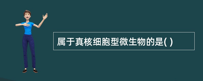 属于真核细胞型微生物的是( )