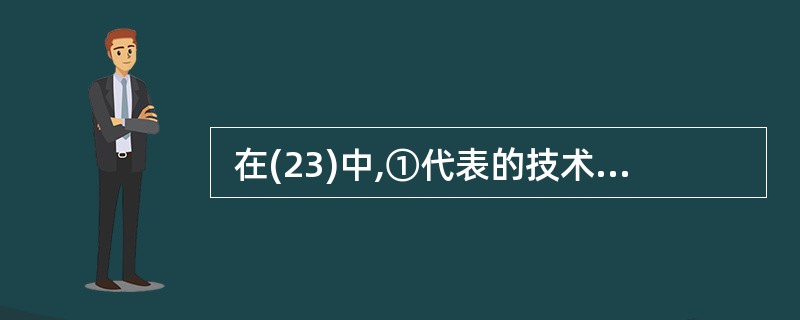  在(23)中,①代表的技术通过对网络数据的封包和加密传输,在公网上传输私有数