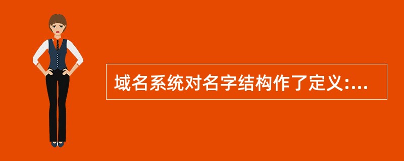 域名系统对名字结构作了定义:名字从左到右结构,而表示的范围从小到大,这与IP地址