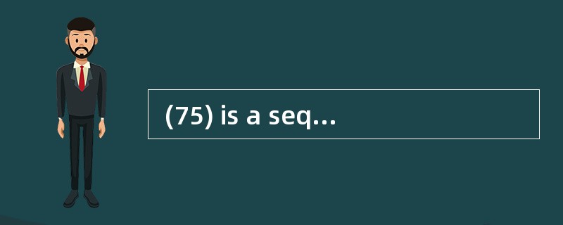  (75) is a sequence of letters and digi