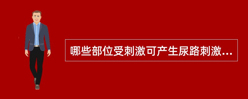 哪些部位受刺激可产生尿路刺激征( )。
