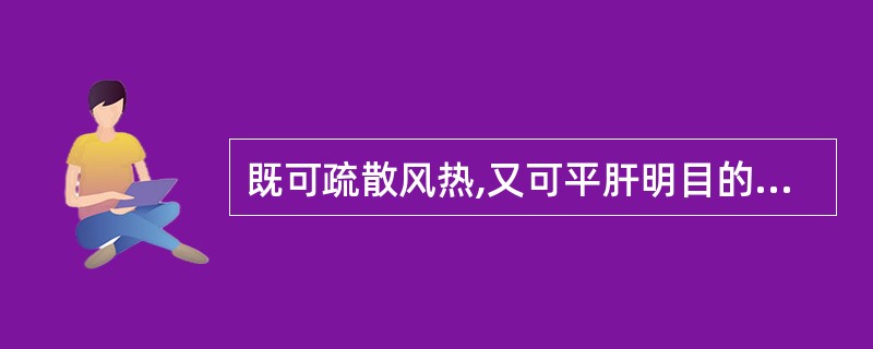 既可疏散风热,又可平肝明目的药物是( )