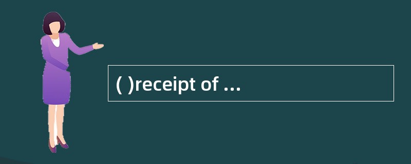 ( )receipt of your specific enquiry, we