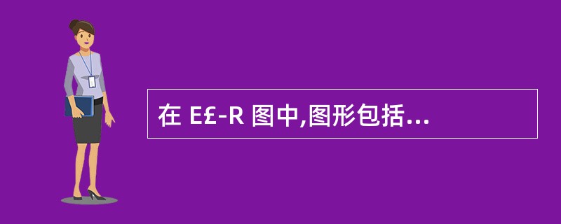 在 E£­R 图中,图形包括矩形框、菱形框、椭圆框。其中表示实体联系的是 ( 5