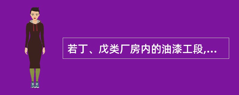 若丁、戊类厂房内的油漆工段,当采用封闭喷漆工艺,封闭喷漆空间内保持负压、油漆工段