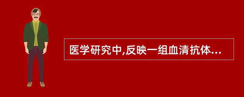 医学研究中,反映一组血清抗体滴度资料的平均水平,常选用