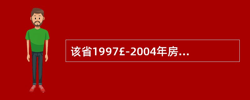 该省1997£­2004年房地产业增加值增长速度与GDP增长速度均最高的年份为(