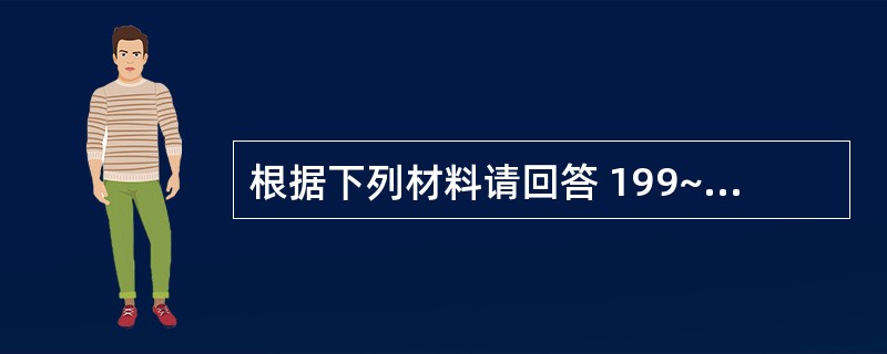 根据下列材料请回答 199~200 题:(共用题干)一老年女性患者,有心房纤颤病