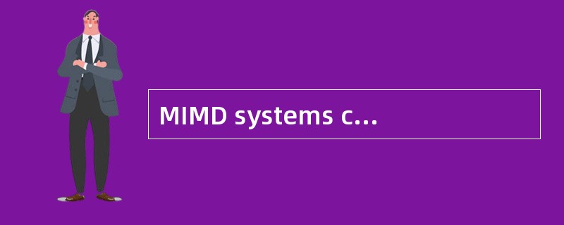 MIMD systems can be classified into(71)