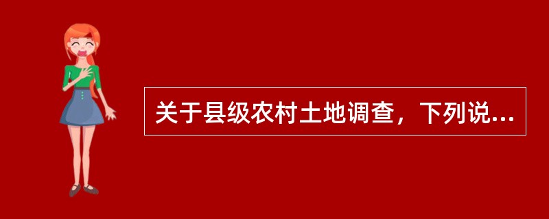 关于县级农村土地调查，下列说法不正确的是（）。