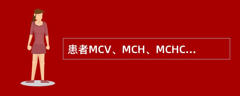 患者MCV、MCH、MCHC均小于正常，最可能是()