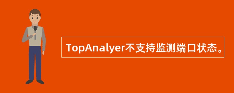 TopAnalyer不支持监测端口状态。