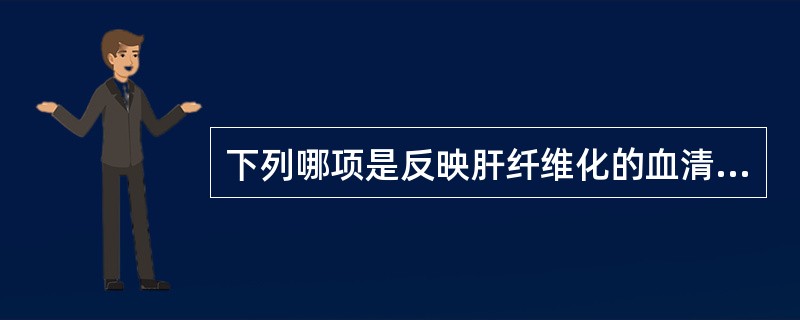 下列哪项是反映肝纤维化的血清学指标（）