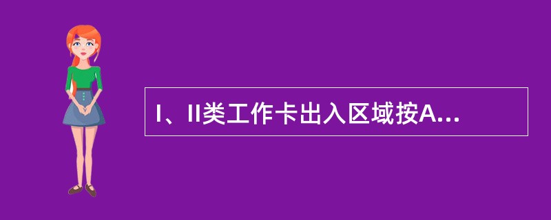 I、II类工作卡出入区域按A、B、C、D划分，标注中D证件准许进入（）地方。