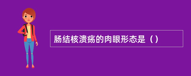 肠结核溃疡的肉眼形态是（）