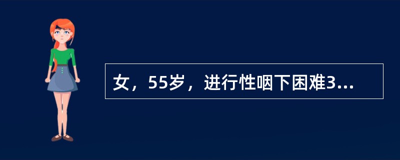 女，55岁，进行性咽下困难3个月，伴消瘦、纳差，下列哪项检查方法最有助于明确诊断
