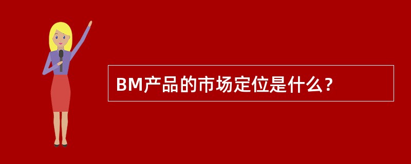 BM产品的市场定位是什么？