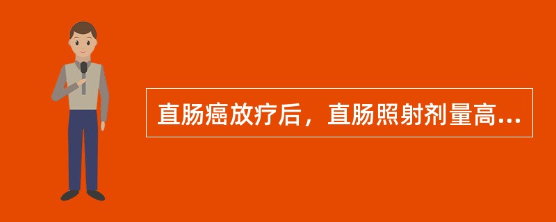 直肠癌放疗后，直肠照射剂量高，可发生放射性直肠炎，临床表现为（）