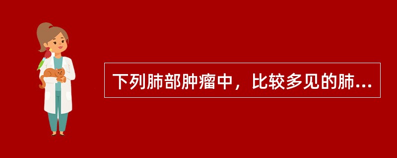 下列肺部肿瘤中，比较多见的肺良性肿瘤是（）