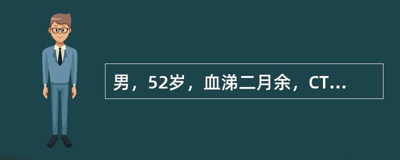 男，52岁，血涕二月余，CT如图所示，最可能的诊断为（）