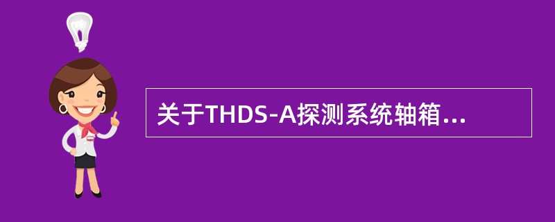 关于THDS-A探测系统轴箱扫描器热靶大门组件描述错误的是（）