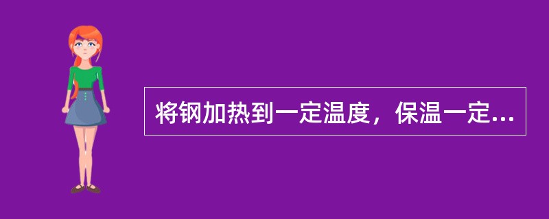 将钢加热到一定温度，保温一定时间，然后缓慢冷下来获得接近平衡状态的组织的热处理工