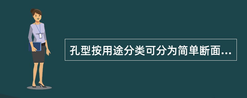 孔型按用途分类可分为简单断面和复杂断面两种。