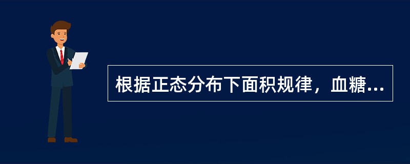 根据正态分布下面积规律，血糖的一组质控数据的均值为5.0mmol/L，其标准差为