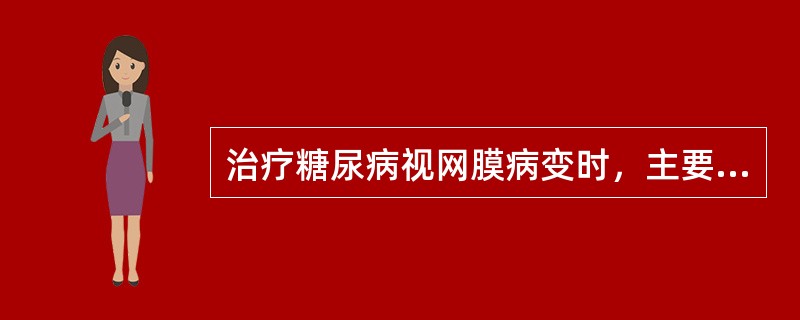 治疗糖尿病视网膜病变时，主要是利用了激光的（）