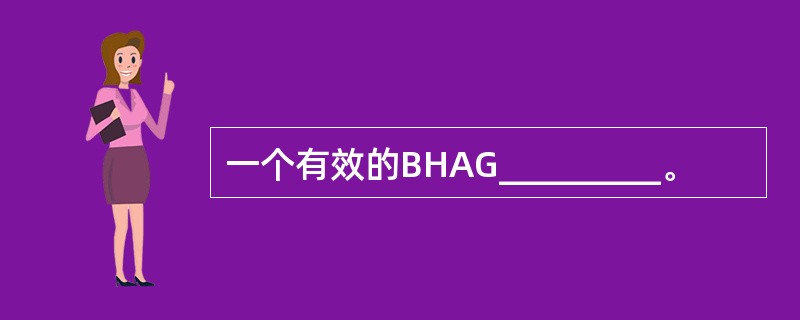 一个有效的BHAG_________。