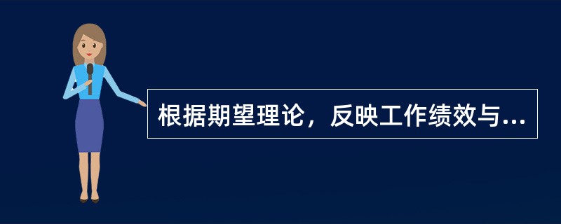根据期望理论，反映工作绩效与报酬关系的是（）