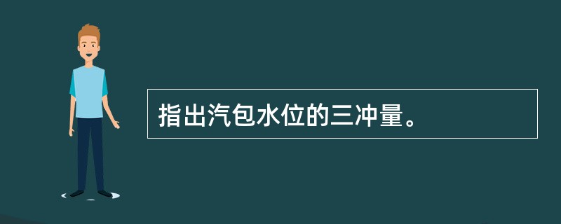 指出汽包水位的三冲量。