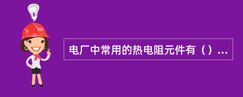 电厂中常用的热电阻元件有（）和（）两种。