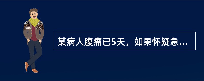 某病人腹痛已5天，如果怀疑急性胰腺炎，最有诊断意义的指标是（）