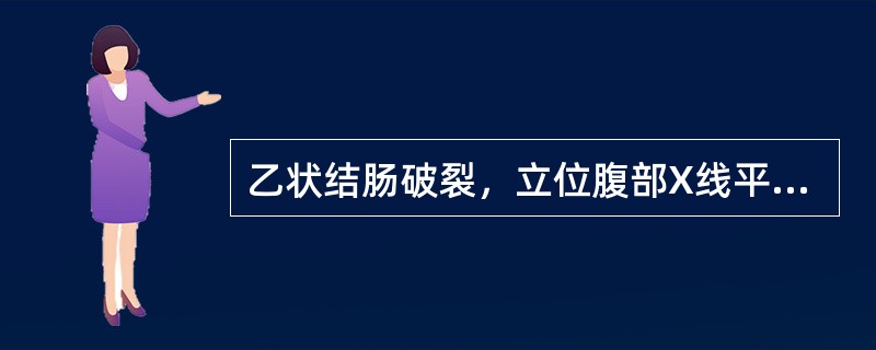 乙状结肠破裂，立位腹部X线平片，下列部位出现半月形气影，哪个正确（）