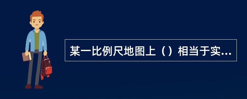 某一比例尺地图上（）相当于实地的水平长度，称为比例尺精度。