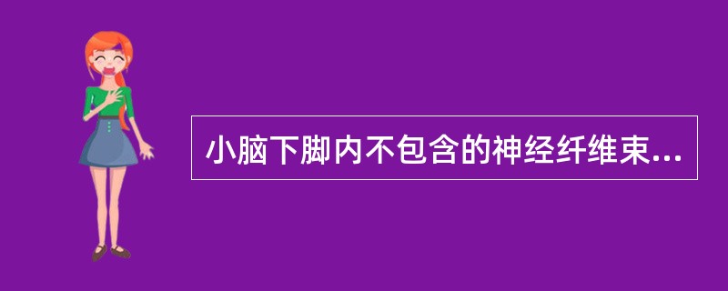 小脑下脚内不包含的神经纤维束为（）