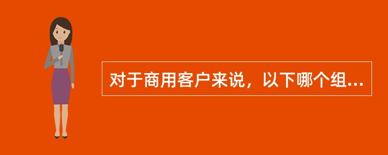 对于商用客户来说，以下哪个组合更适合日常应用？（）