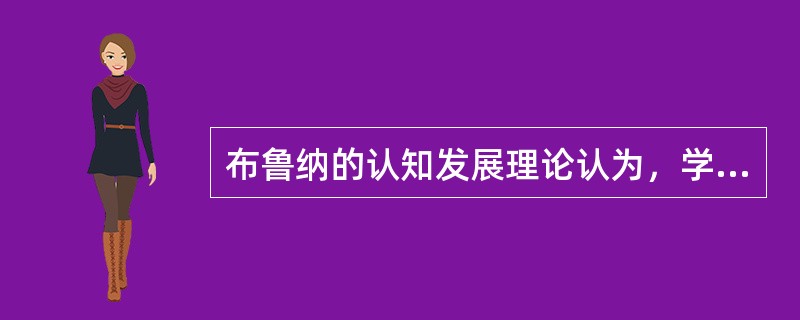 布鲁纳的认知发展理论认为，学习的实质是()。