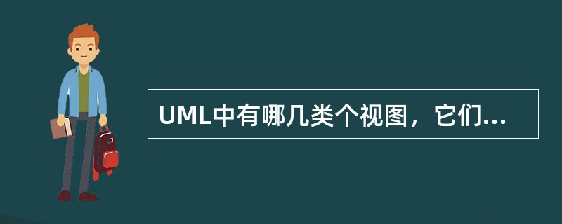 UML中有哪几类个视图，它们的作用分别是什么？