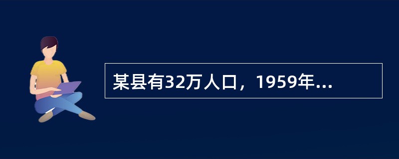 某县有32万人口，1959年麻风患病率为9.51/万，由县皮防所负责麻风防治工作