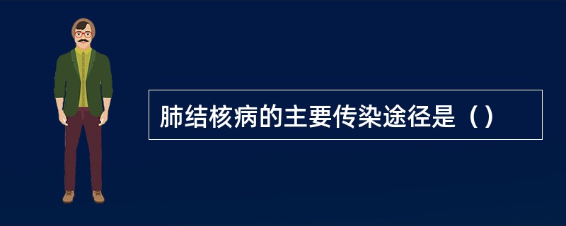 肺结核病的主要传染途径是（）