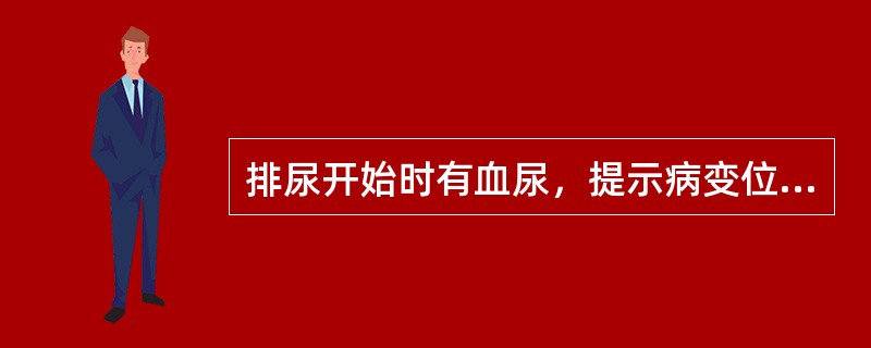 排尿开始时有血尿，提示病变位于（）